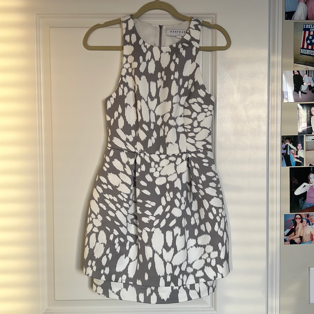Bare Pleated Short Dress size S